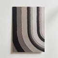 Charcoal Cascade Poster – utan passepartout