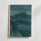 Hasui Kawase Evening in Beppu 1929 Poster – utan passepartout