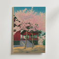 Hasui Kawase Kiyomizu-do Temple in Ueno 1928 Poster – utan passepartout