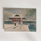 Hasui Kawase Shiba Park in Snow 1931 Poster – utan passepartout
