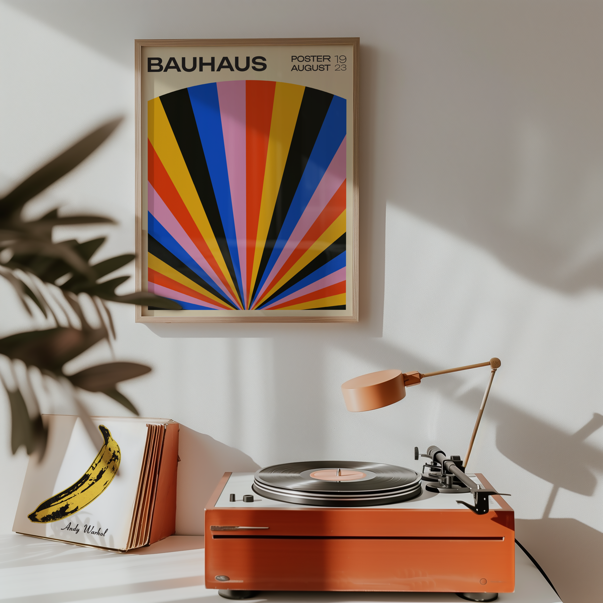 Bauhaus Spectrum No. 3 poster visualiserad på vägg – från Bozetto i hög kvalitet