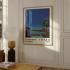 Hiroshi Nagai Balcony View poster visualiserad på vägg – från Bozetto i hög kvalitet