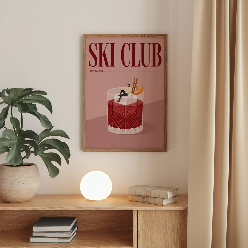 Ski Club Negroni Poster – i rum 2