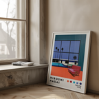 Hiroshi Nagai Palm View poster visualiserad på vägg – från Bozetto i hög kvalitet