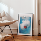 Mockup av Cloud Memory Mark Rothko affisch på vägg – köp enkelt hos Bozetto i hög kvalitet