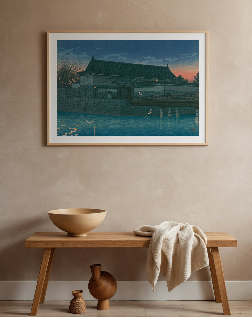 Hasui Kawase Hirakawa Gate 1930 Poster – i rum 4
