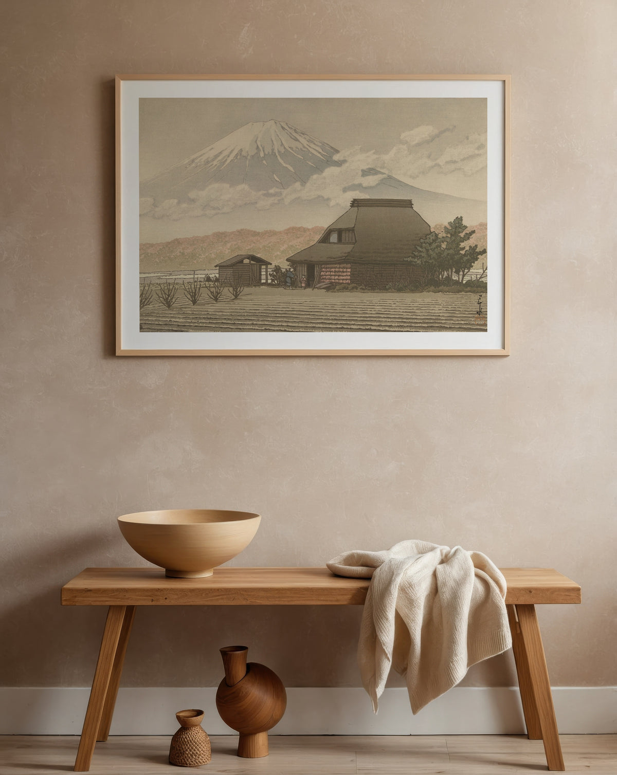 Hasui Kawase Mount Fuji from Narusawa 1936 Poster – i rum 5