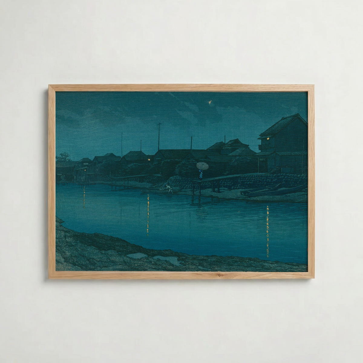Hasui Kawase Omori Coast 1930 Poster – ekram
