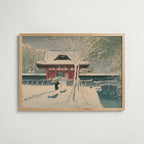 Hasui Kawase Shiba Park in Snow 1931 Poster – ekram