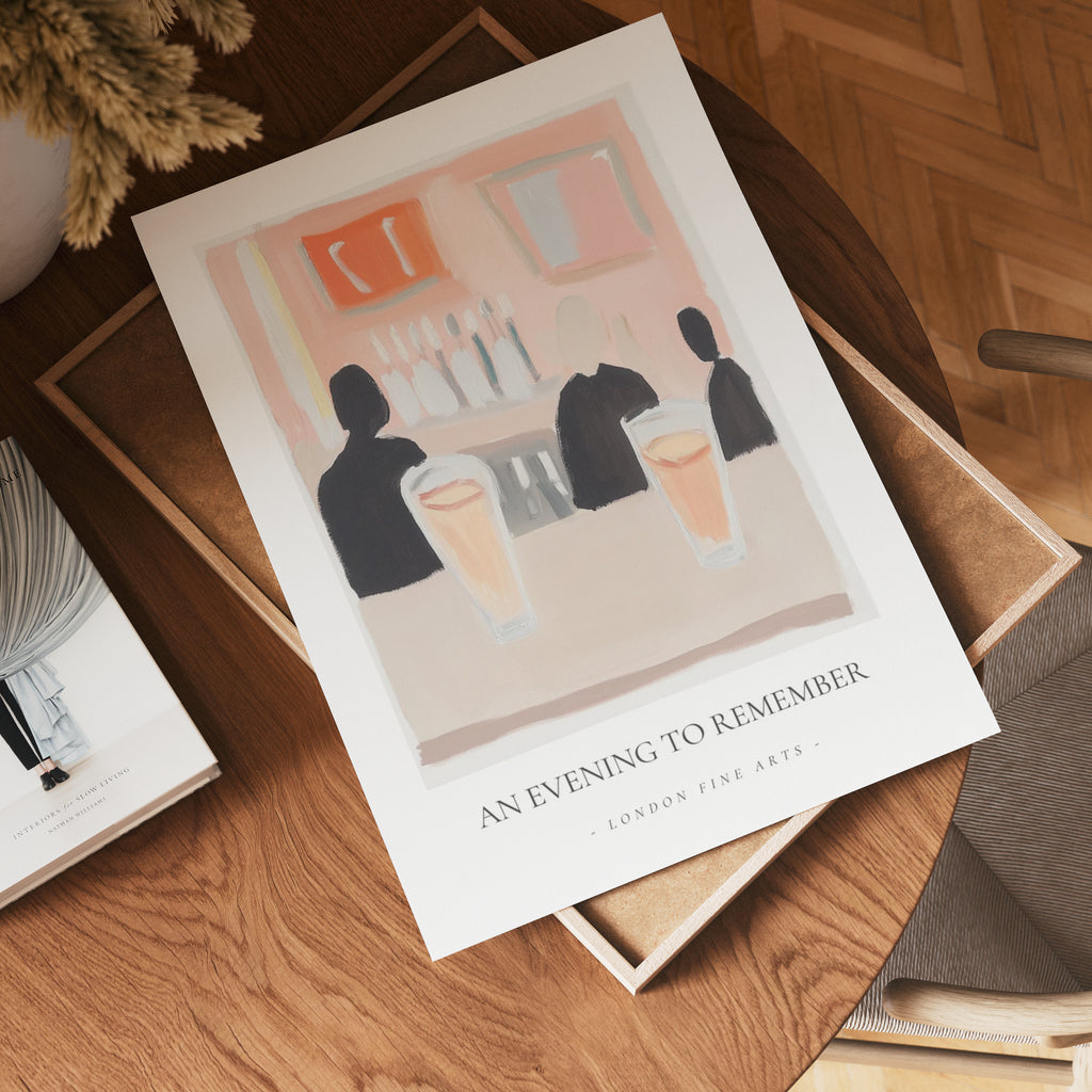 An Evening To Remember – affisch med stilfullt motiv från Bozetto i hög kvalitet