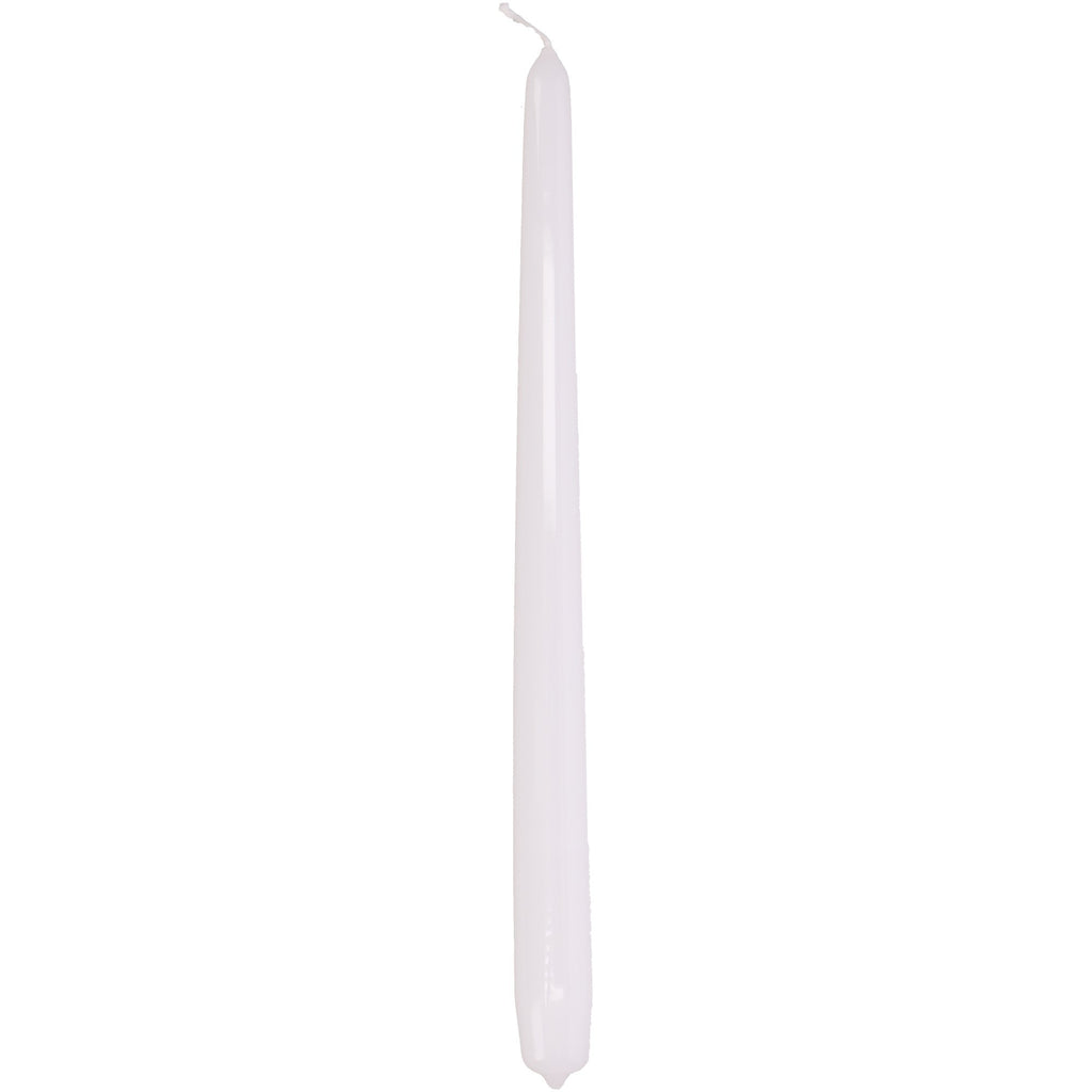 Świece stołowe Kość słoniowa 30 cm 10 szt. – Długi czas palenia