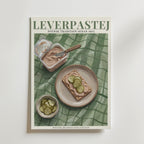 Leverpastej affisch inramad i neutral ram – se hur konsttrycket ser ut, Bozetto i hög tryckkvalitet
