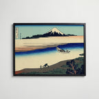 Katsushika Hokusai Tama River in Musashi Province 1831 Poster – svart ram