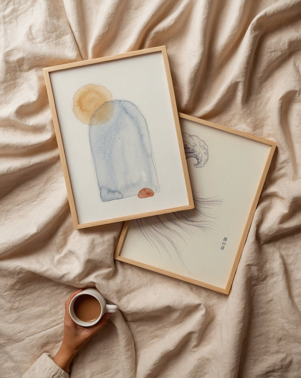 Morning Arch Poster – två posters i rum 2