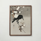 Crow and Cherry Blossom i valnötsram med mörkt trä – köp enkelt hos Bozetto i hög kvalitet
