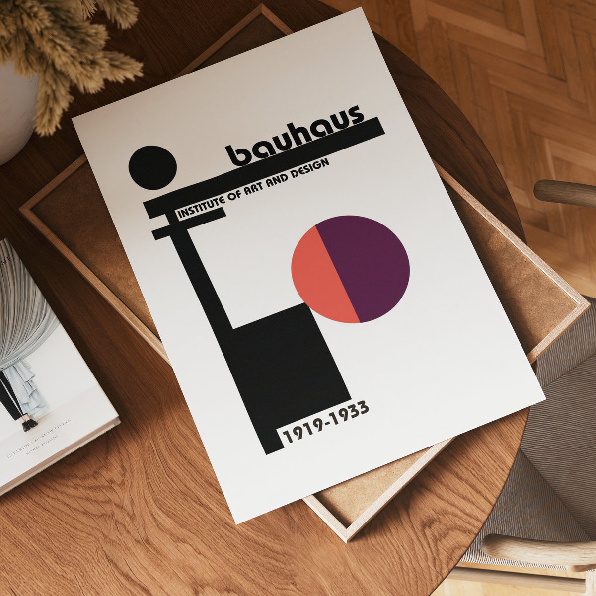 Bauhaus Art and Design poster visad rakt fram – Bozetto affisch i hög tryckkvalitet