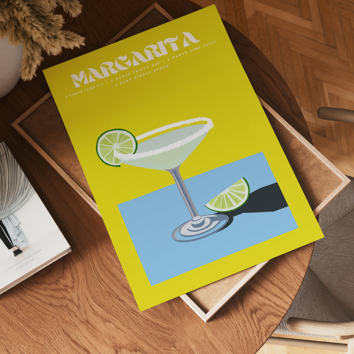 Margarita Cocktail poster visad rakt fram – Bozetto affisch i hög tryckkvalitet i hög tryckkvalitet