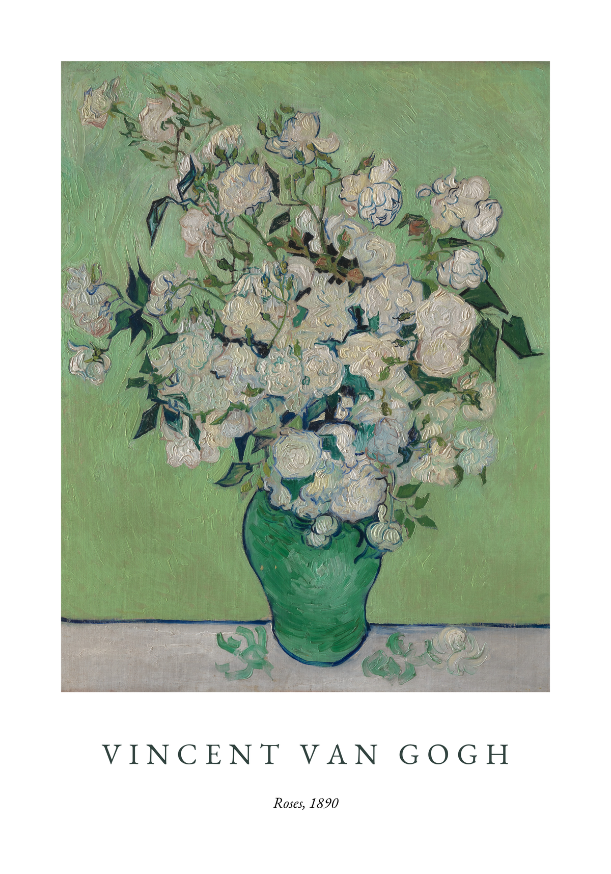 Van Gogh Roses poster visad rakt fram – Bozetto affisch i hög tryckkvalitet i hög tryckkvalitet