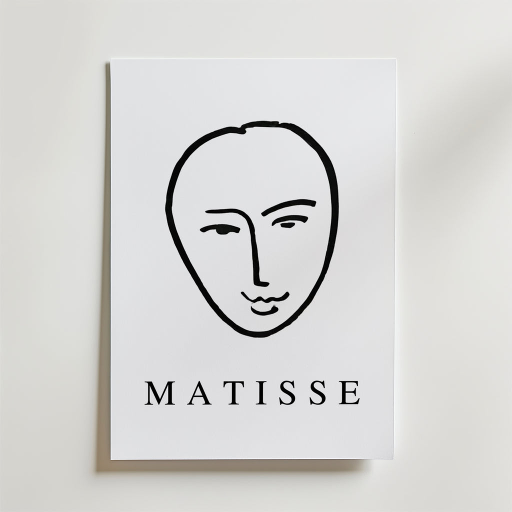 Minimal Matisse – stilfullt konsttryck från Bozetto, tryckt på matt finpapper i hög tryckkvalitet
