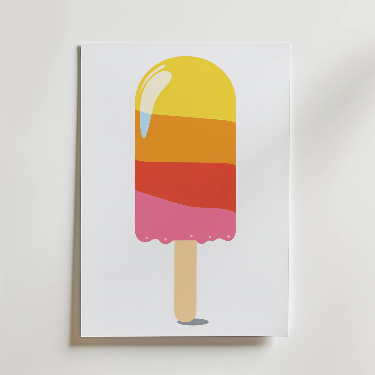 Tropical Ice Cream – stilfullt konsttryck från Bozetto, tryckt på matt finpapper