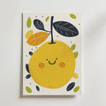Happy Lemon – stilfullt konsttryck från Bozetto, tryckt på matt finpapper i hög tryckkvalitet