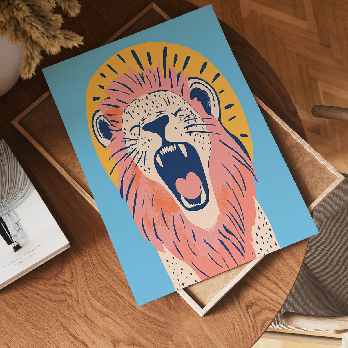 Roaring Lion – affisch med snyggt motiv, köp enkelt hos Bozetto i flera storlekar