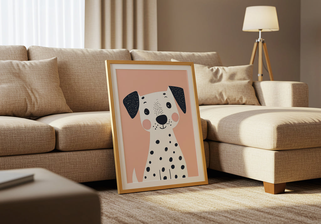 Playful Dalmatian poster visad rakt fram – Bozetto affisch i hög tryckkvalitet i hög tryckkvalitet