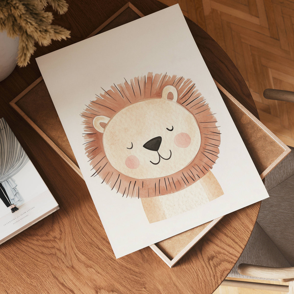Sleepy Lion – affisch med snyggt motiv, köp enkelt hos Bozetto i flera storlekar
