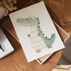 Happy Crocodile – köp enkelt hos Bozetto konsttryck i hög kvalitet i hög kvalitet