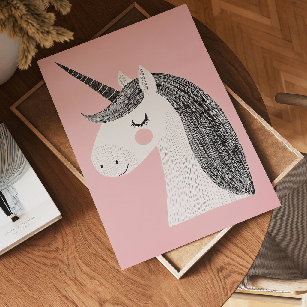 Dreamy Unicorn – köp enkelt hos Bozetto konsttryck i hög kvalitet i hög kvalitet