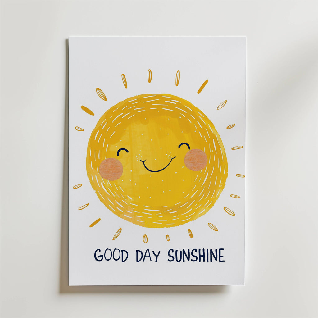 Good Day Sunshine – stilfullt konsttryck från Bozetto, tryckt på matt finpapper i hög tryckkvalitet