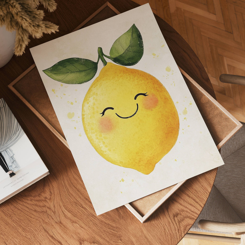 Happy Lemon No.2 poster visad rakt fram – Bozetto affisch i hög tryckkvalitet i hög tryckkvalitet