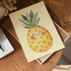 Smiling Pineapple – köp enkelt hos Bozetto konsttryck i hög kvalitet i hög kvalitet