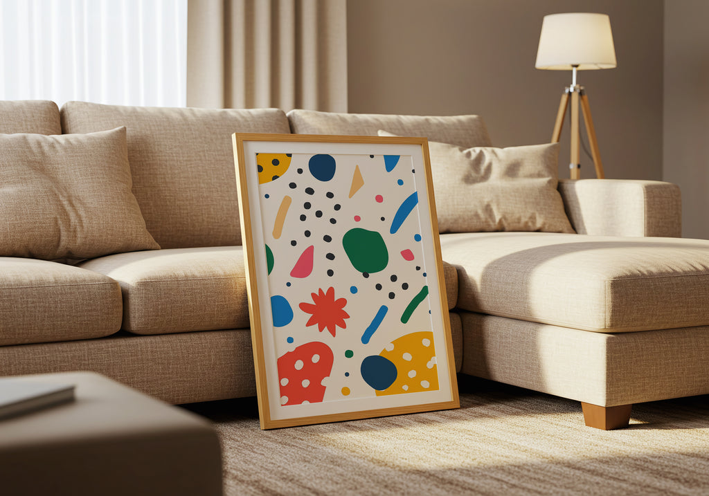 Abstract Joy – affisch med snyggt motiv, köp enkelt hos Bozetto i flera storlekar