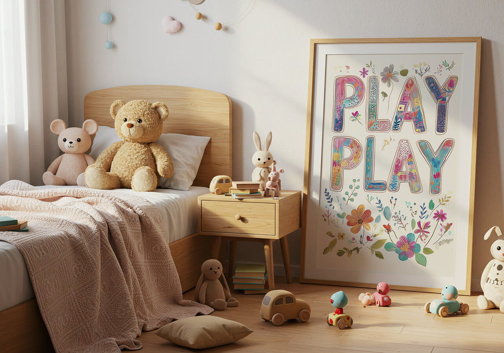 Play Play poster visad rakt fram – Bozetto affisch i hög tryckkvalitet i hög tryckkvalitet