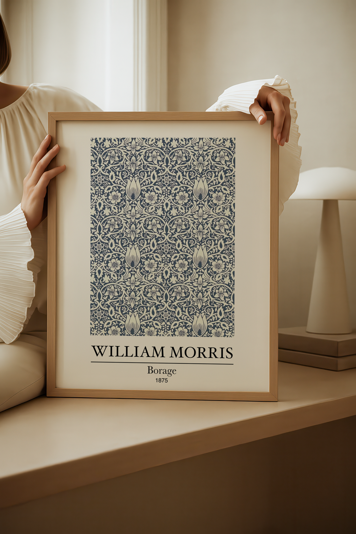 William Morris Borage poster visad rakt fram – Bozetto affisch i hög tryckkvalitet
