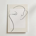 Minimal Nude Line Art – stilfullt konsttryck från Bozetto, tryckt på matt finpapper