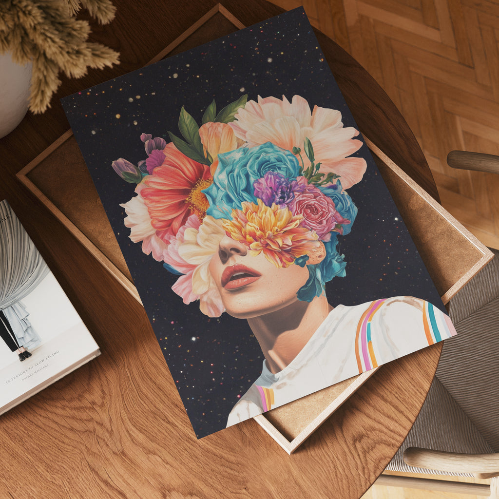 Cosmic Bloom poster visad rakt fram – Bozetto affisch i hög tryckkvalitet i hög tryckkvalitet