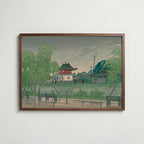 Hasui Kawase Shinobazu Pond in Rain 1929 Poster – valnötsram