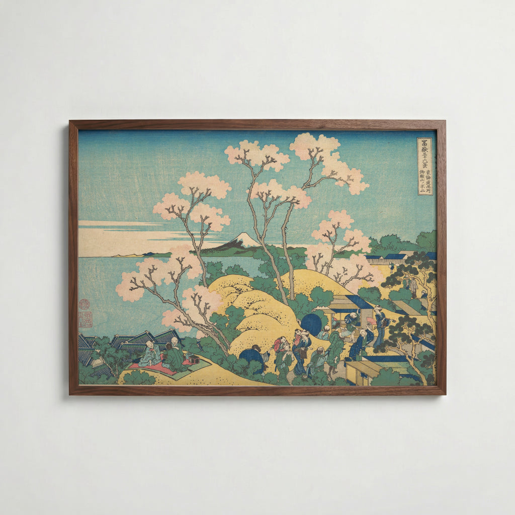 Katsushika Hokusai Fuji from Gotenyama at Shinagawa 1831 Poster – valnötsram
