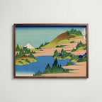 Katsushika Hokusai Lake Hakone in Sagami Province 1831 Poster – valnötsram