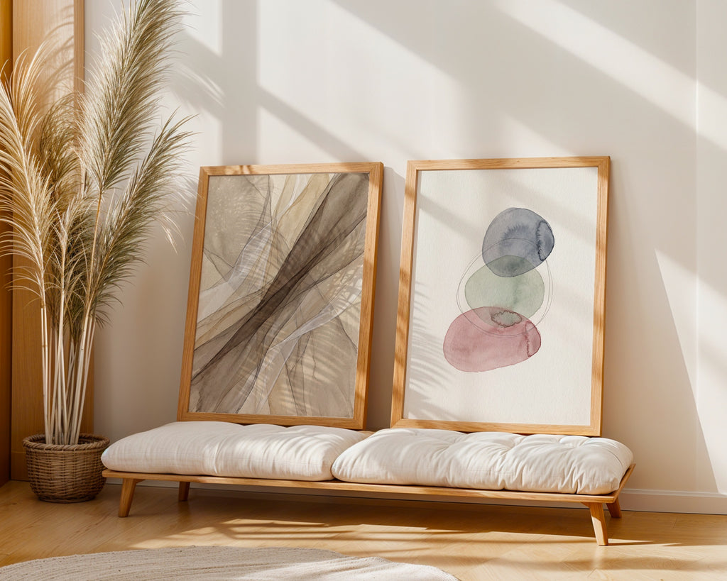 Pebble Balance Poster – två posters i rum 3