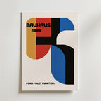 Bauhaus Form and Function – stilfullt konsttryck från Bozetto, tryckt på matt finpapper