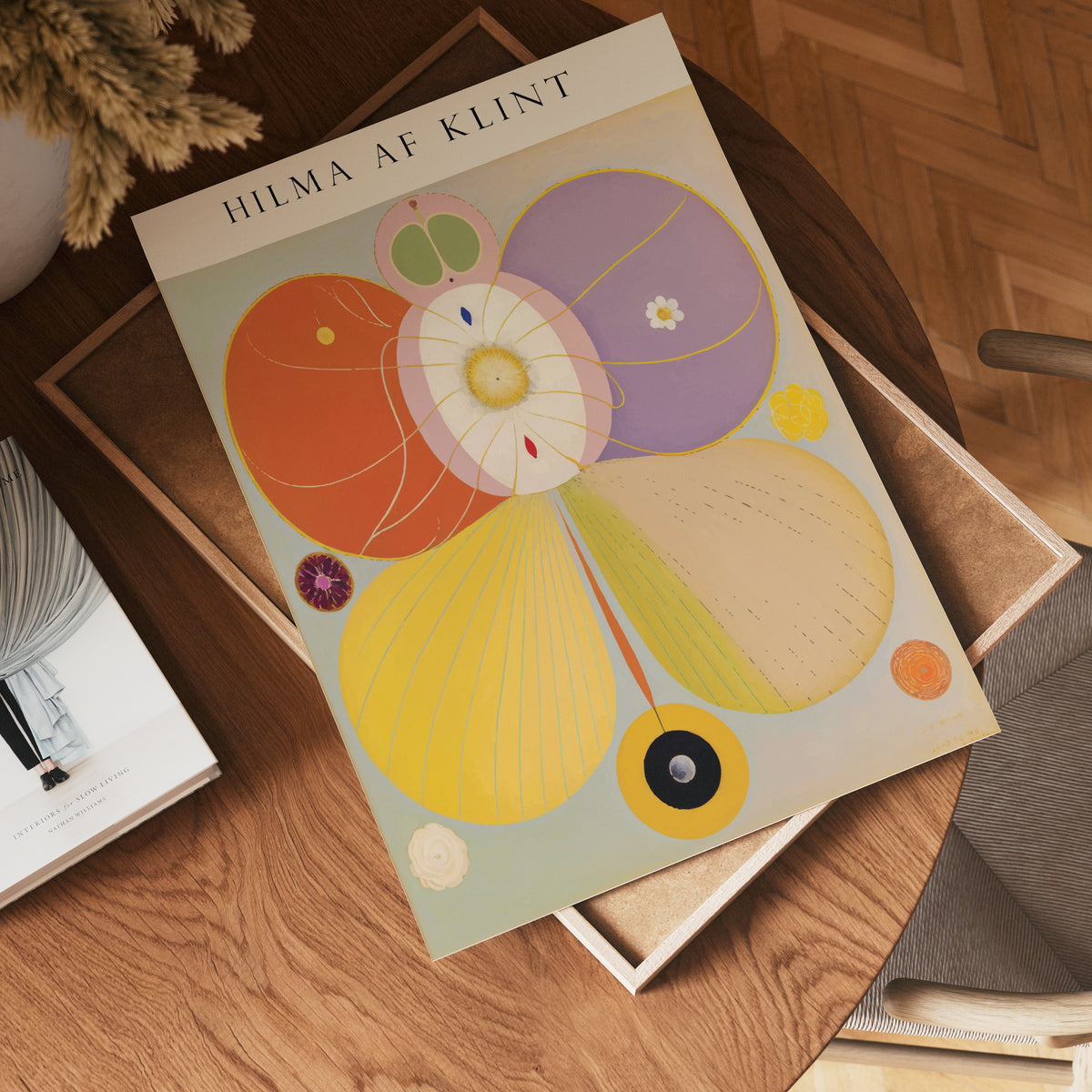 Hilma af Klint The Tree of poster visad rakt fram – Bozetto affisch i hög tryckkvalitet