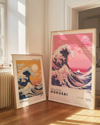 Bundle 2-pack Hokusai Wave Duo – kuraterad postercollection som lyfter hemmet hos Bozetto