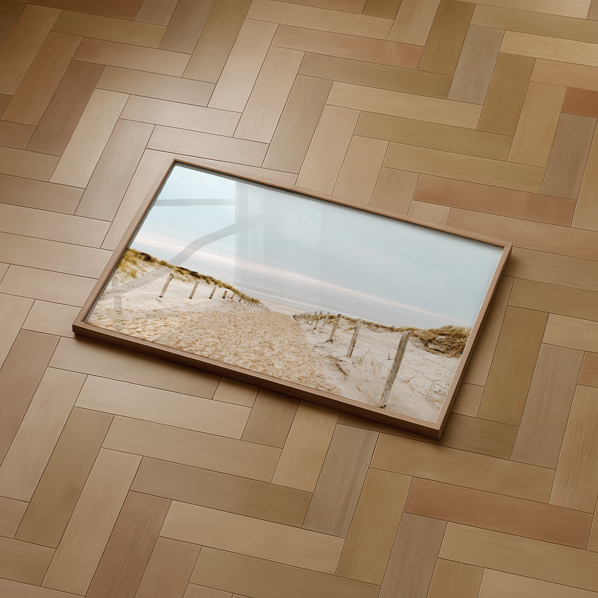 Soft Dune Pathway poster visad rakt fram – Bozetto affisch i hög tryckkvalitet i hög tryckkvalitet