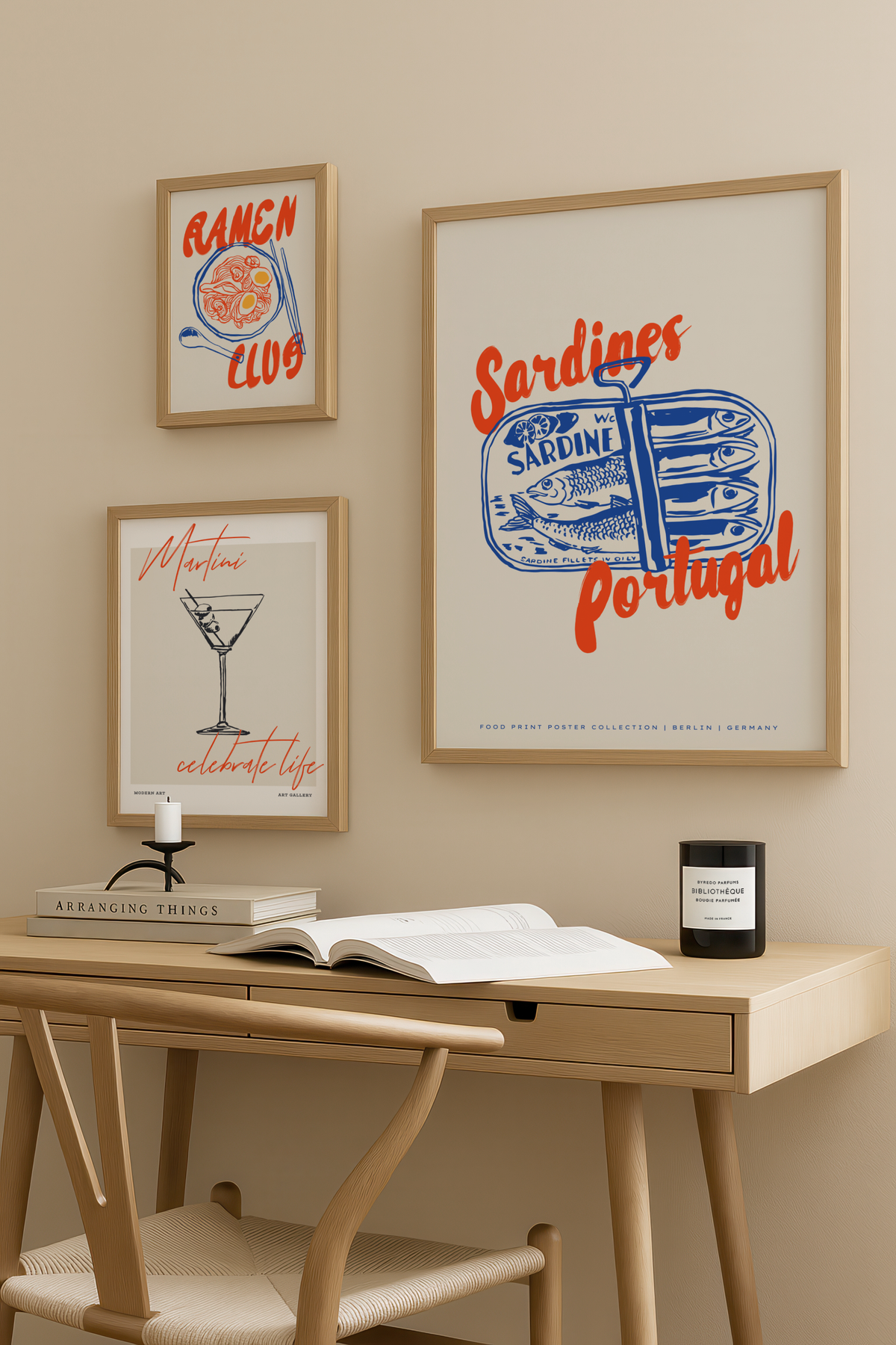 Bundle 3-pack Kitchen Delight – kuraterad postercollection som lyfter hemmet hos Bozetto