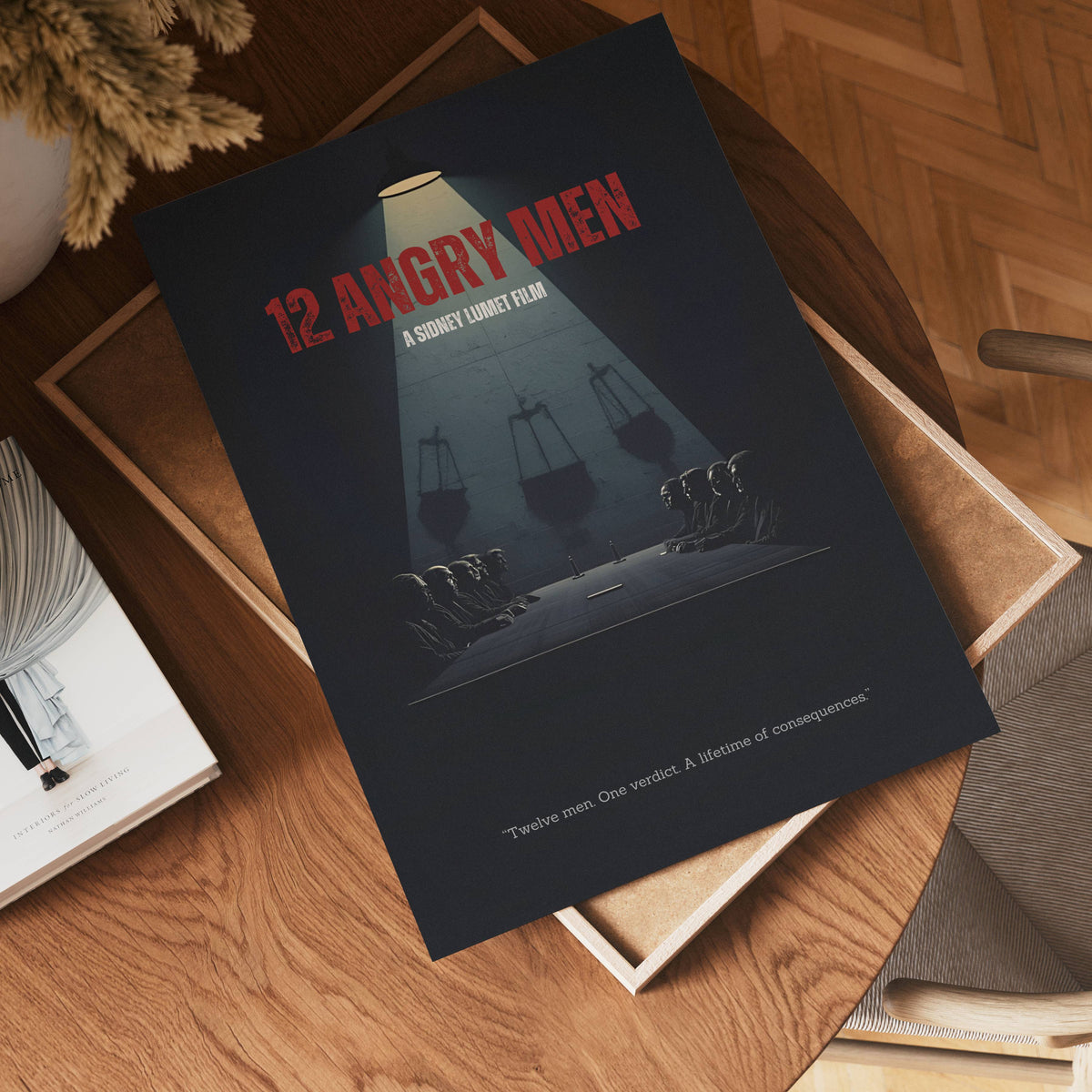 12 Angry Men poster visad rakt fram – Bozetto affisch i hög tryckkvalitet i hög tryckkvalitet