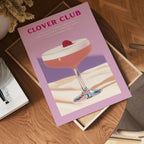 Clover Club Drink poster visad rakt fram – Bozetto affisch i hög tryckkvalitet i hög tryckkvalitet