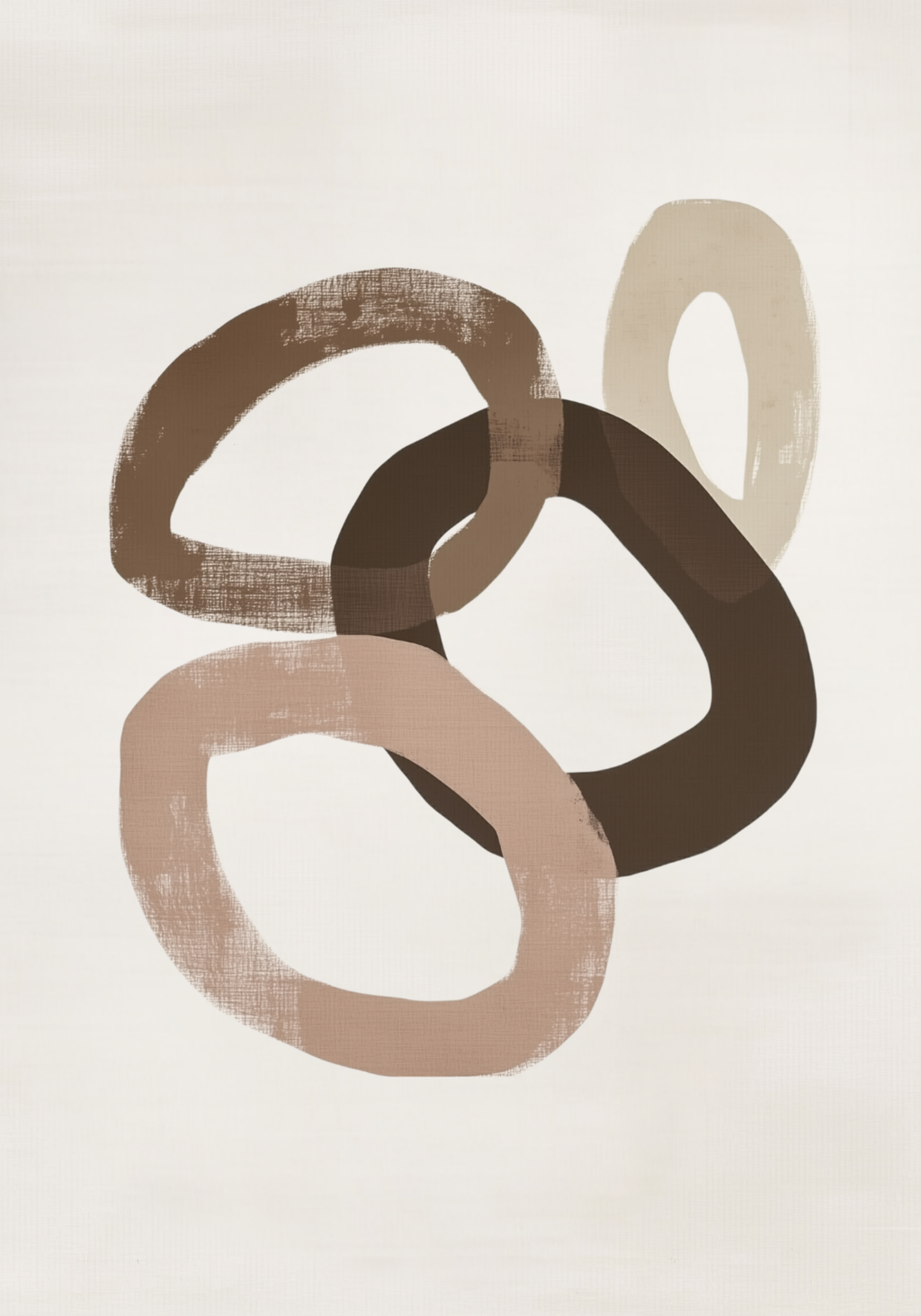 Muted Circles – affisch med snyggt motiv, köp enkelt hos Bozetto i flera storlekar